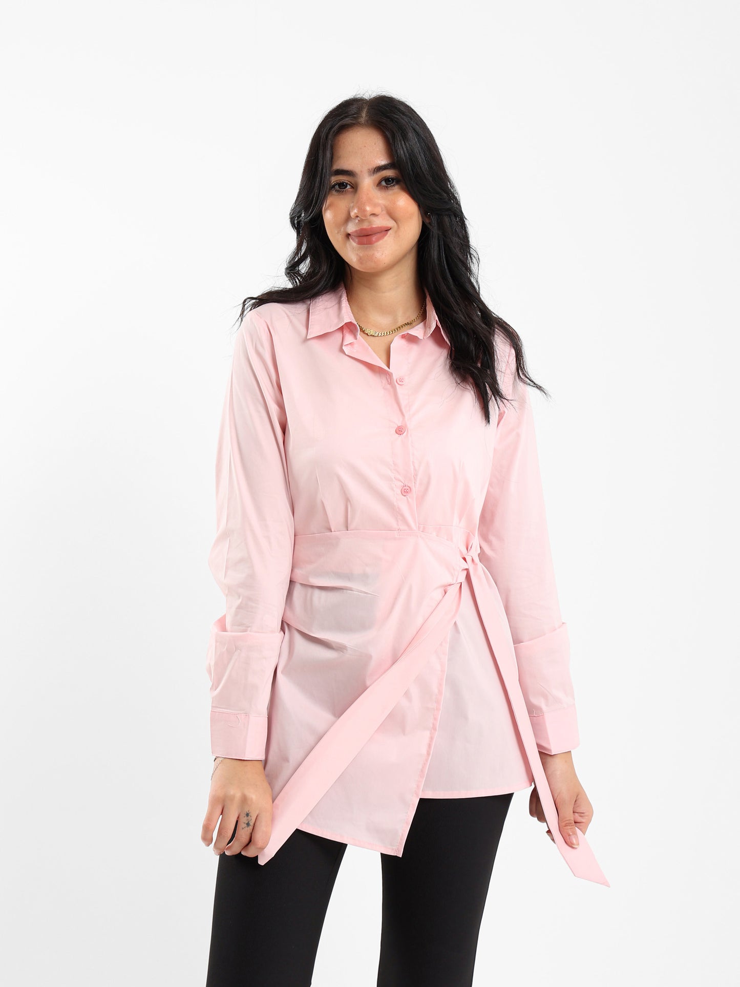 Wrap Tie Front Shirt