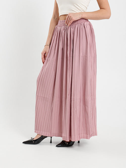 Flowy Pleated Midi Skirt