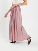 Flowy Pleated Midi Skirt