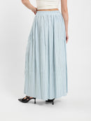 Flowy Pleated Midi Skirt