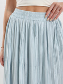 Flowy Pleated Midi Skirt