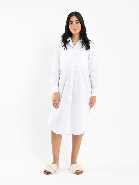 Midi Length Shirt Dress