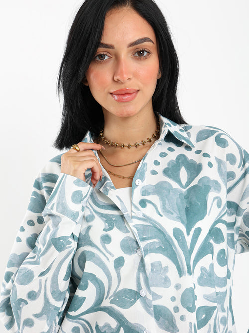 بلوزة مطبوعة