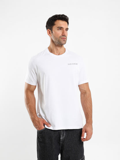 R-Neck Half Sleeve Printed T-Shirt
