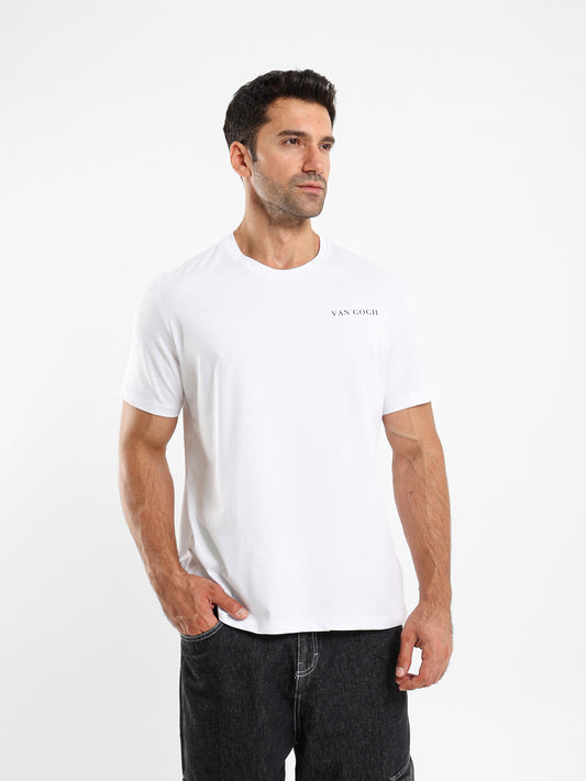 R-Neck Half Sleeve Printed T-Shirt
