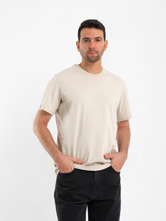 Placement Print Crew Neck Half Sleeve T-Shirt
