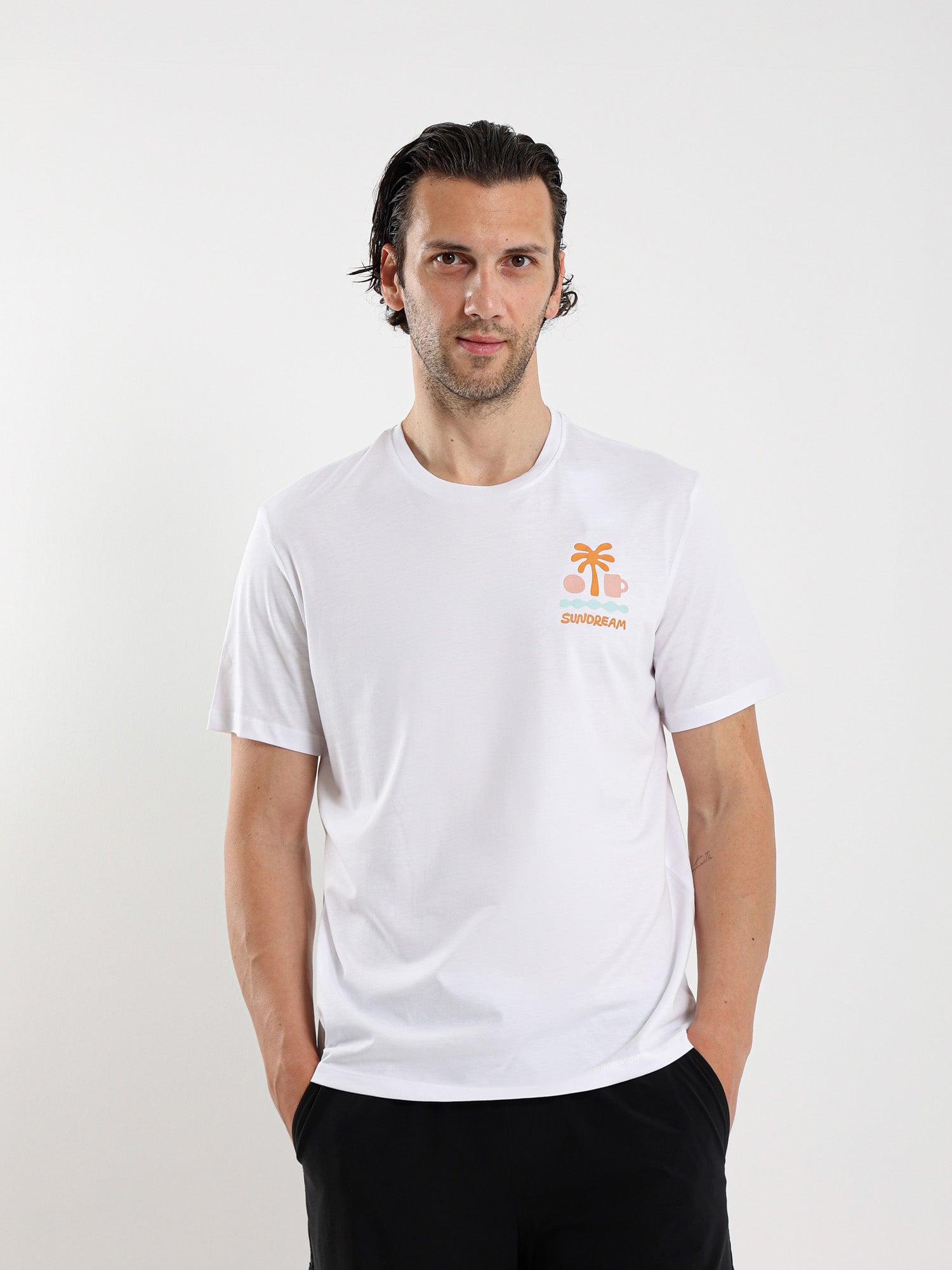 Clean Cut Crew Neck Tee