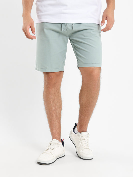 Regular Fit Linen Shorts