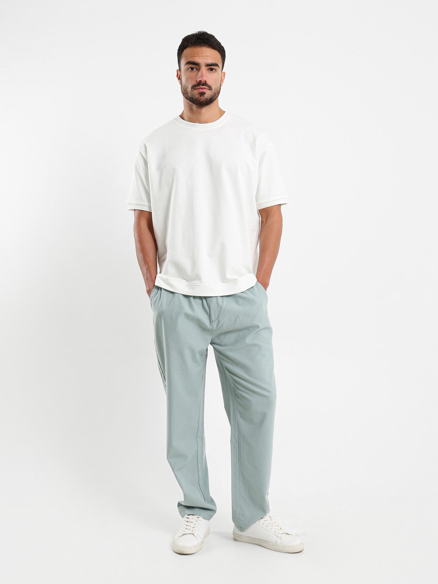 Drawcord Loose Pants