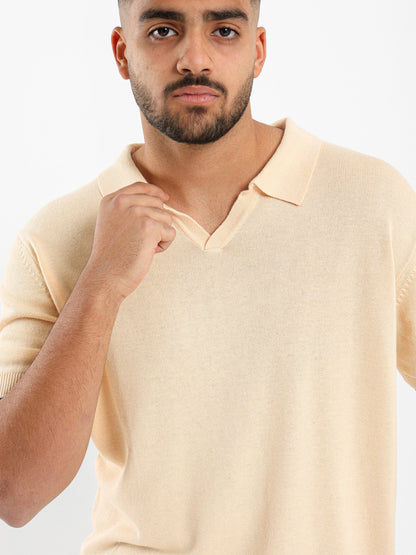 V-neck Polo Shirt