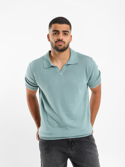V-neck Polo Shirt