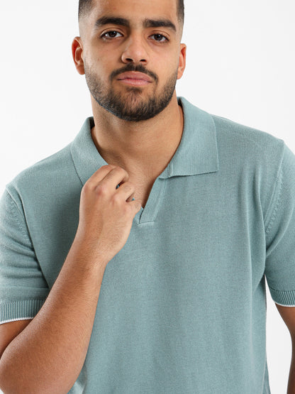 V-neck Polo Shirt