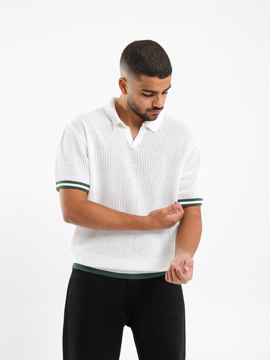 V-neck Polo Shirt