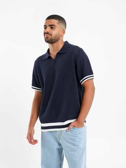 V-neck Polo Shirt