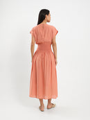 Smocked Waist Midi Dress