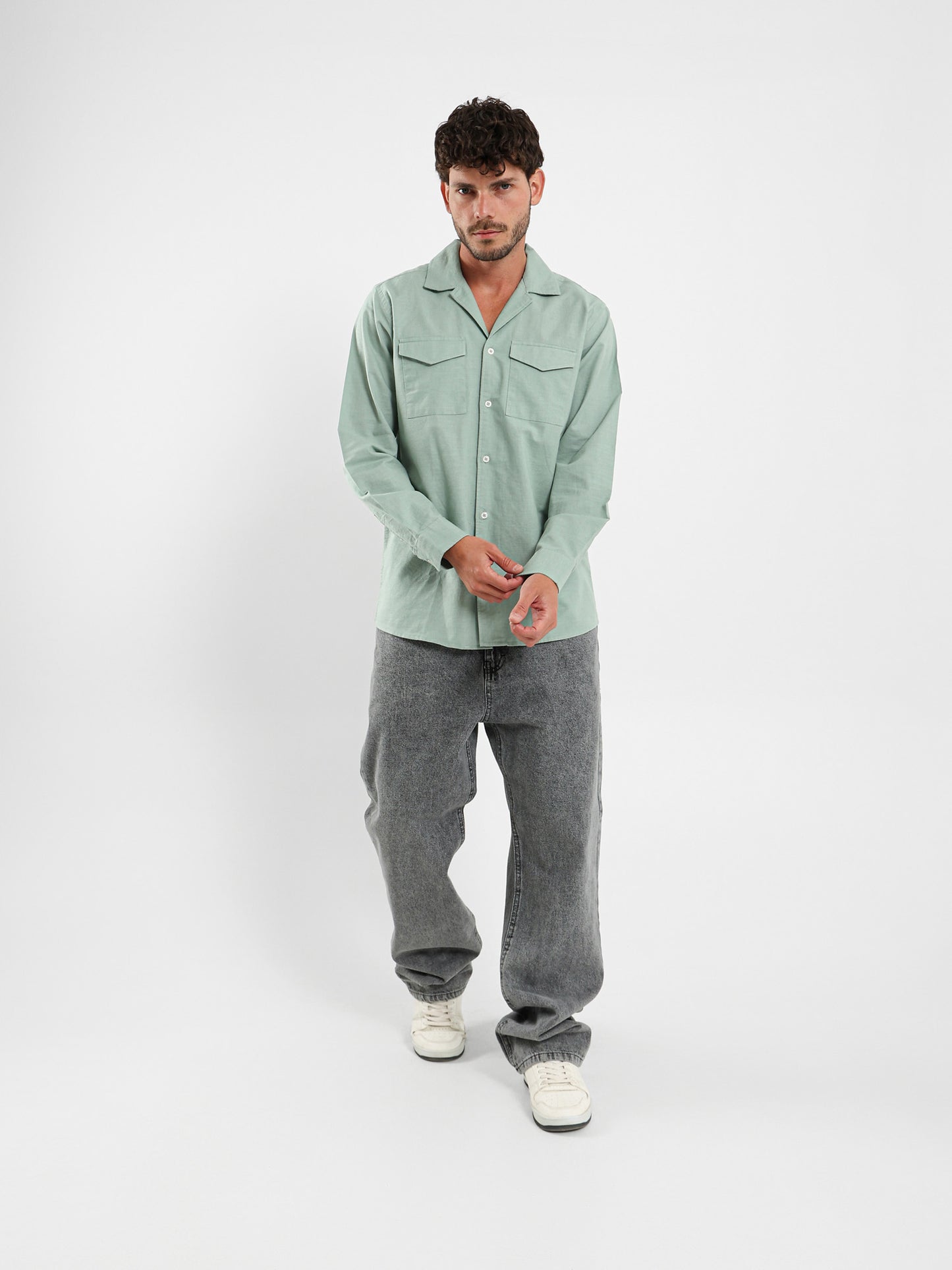 Relaxed Linen Shirt With Two Chest Pockets