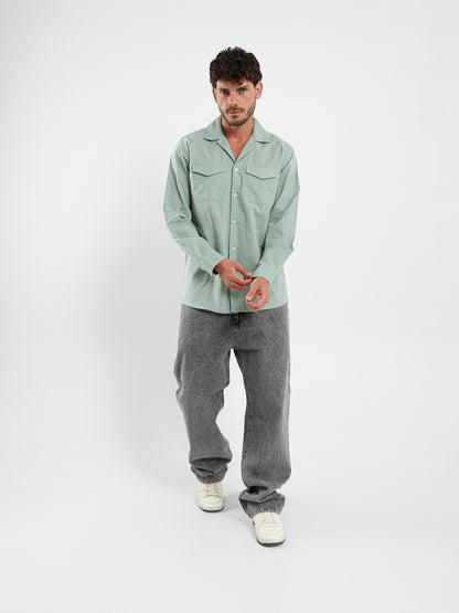 Relaxed Linen Shirt With Two Chest Pockets