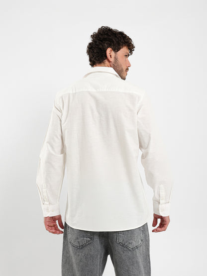 Relaxed Linen Shirt With Two Chest Pockets
