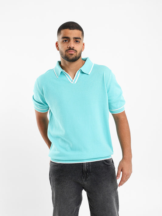 V-neck Polo Shirt