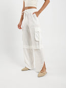 Cargo Pants With Slit Detail