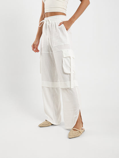 Cargo Pants With Slit Detail