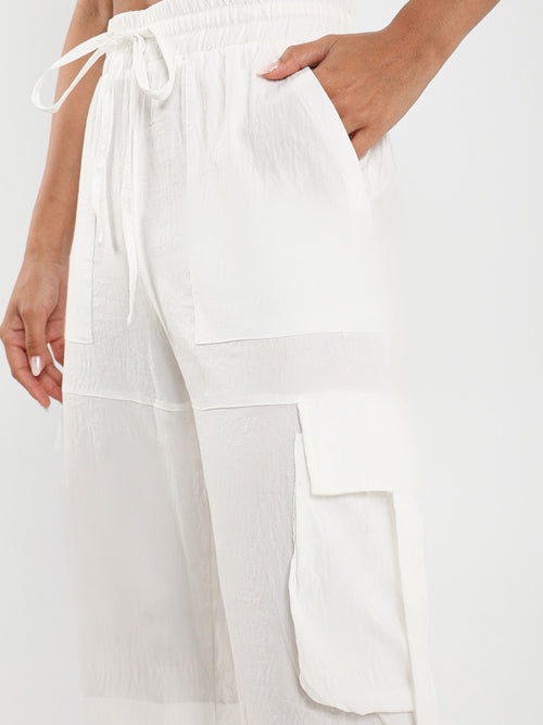 Cargo Pants With Slit Detail