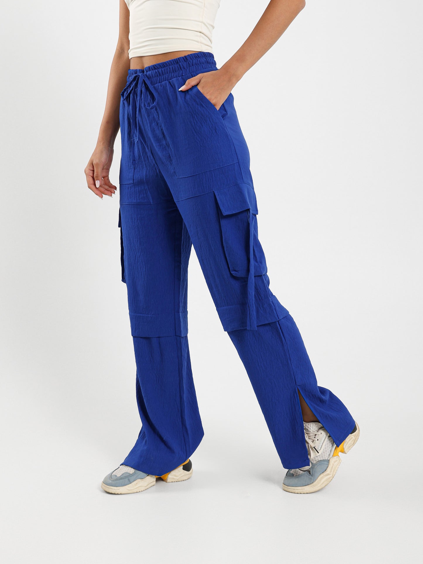 Cargo Pants With Slit Detail