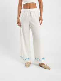 Comfortable Embroidered Pants
