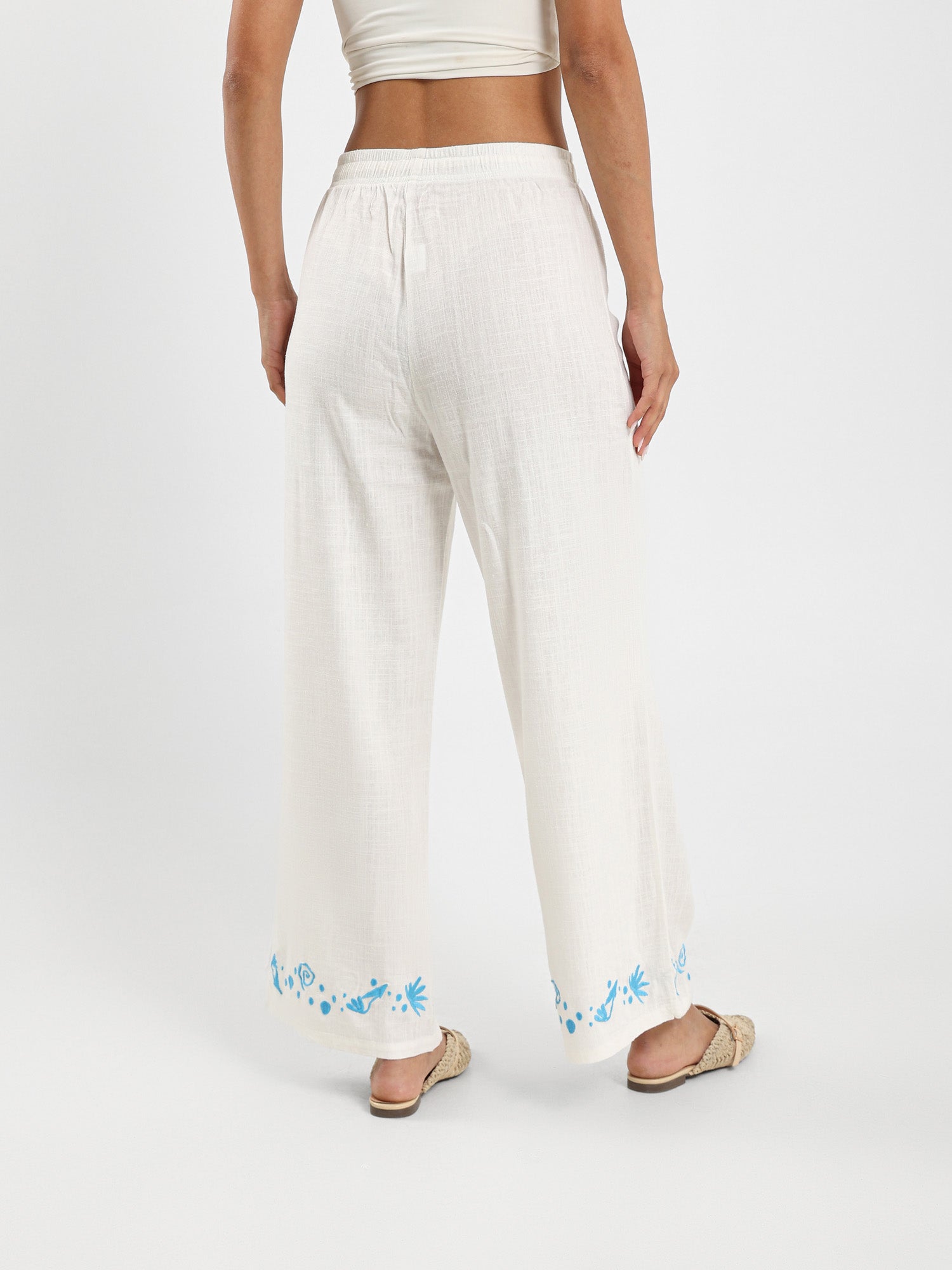 Comfortable Embroidered Pants