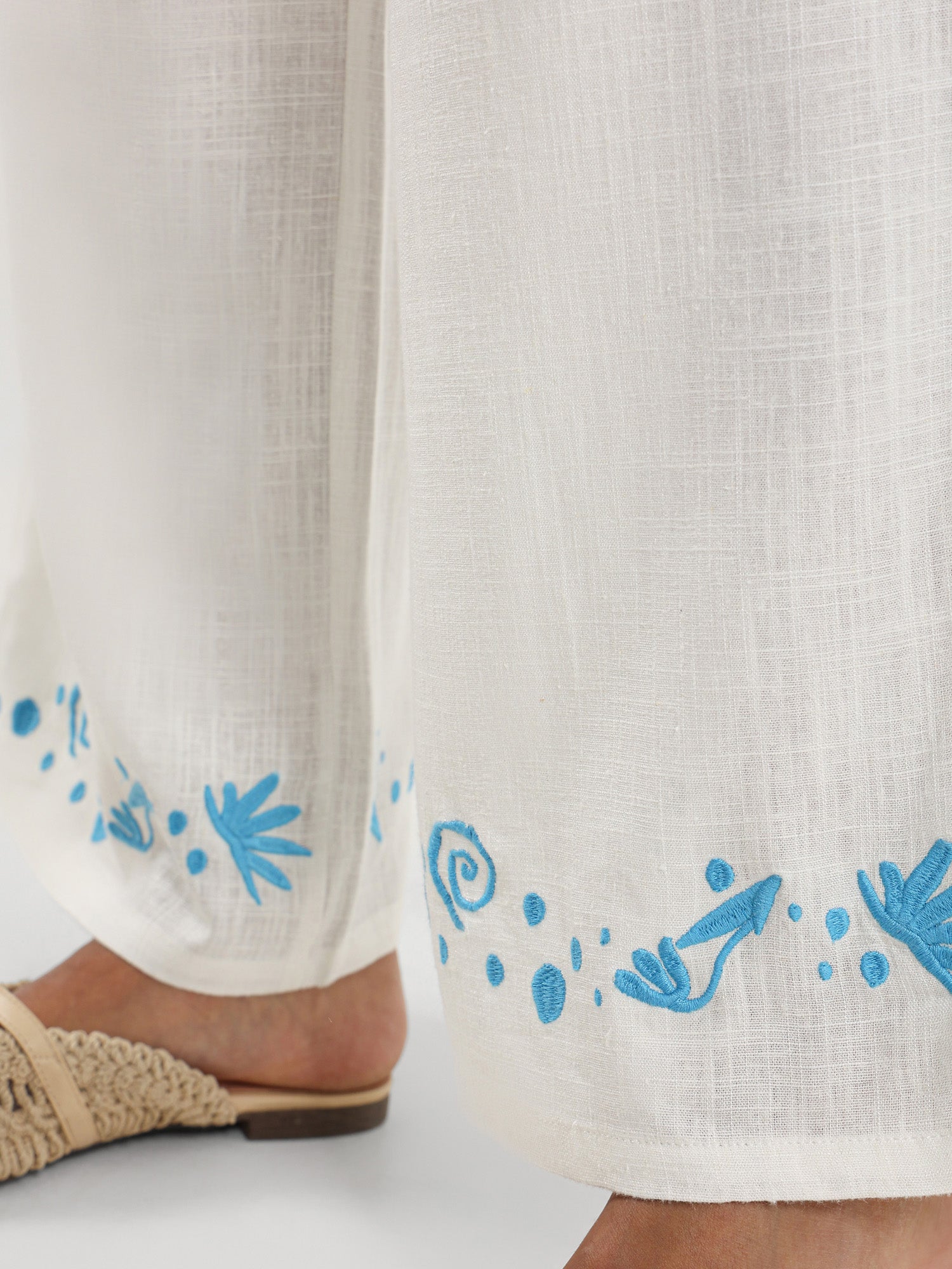 Comfortable Embroidered Pants