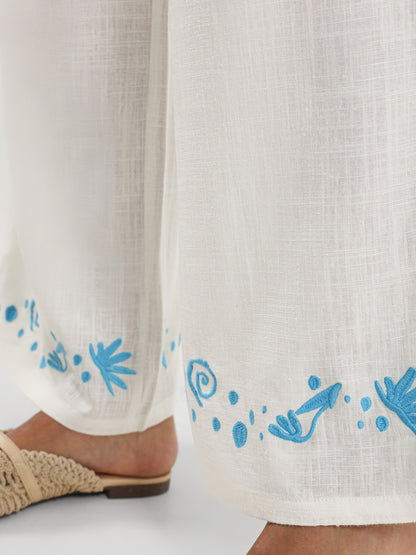 Comfortable Embroidered Pants