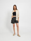 Oversized Plain Linen Shirt