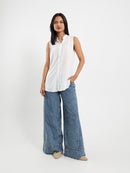 Sleeveless Viscose Blouse