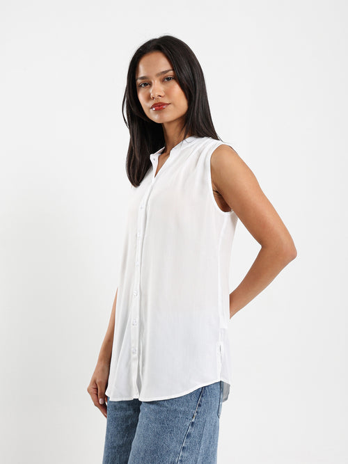 Sleeveless Viscose Blouse