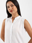Sleeveless Viscose Blouse
