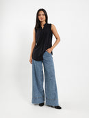Sleeveless Viscose Blouse