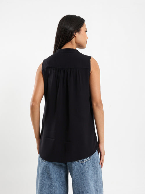 Sleeveless Viscose Blouse