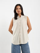 Sleeveless Viscose Blouse