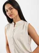 Sleeveless Viscose Blouse