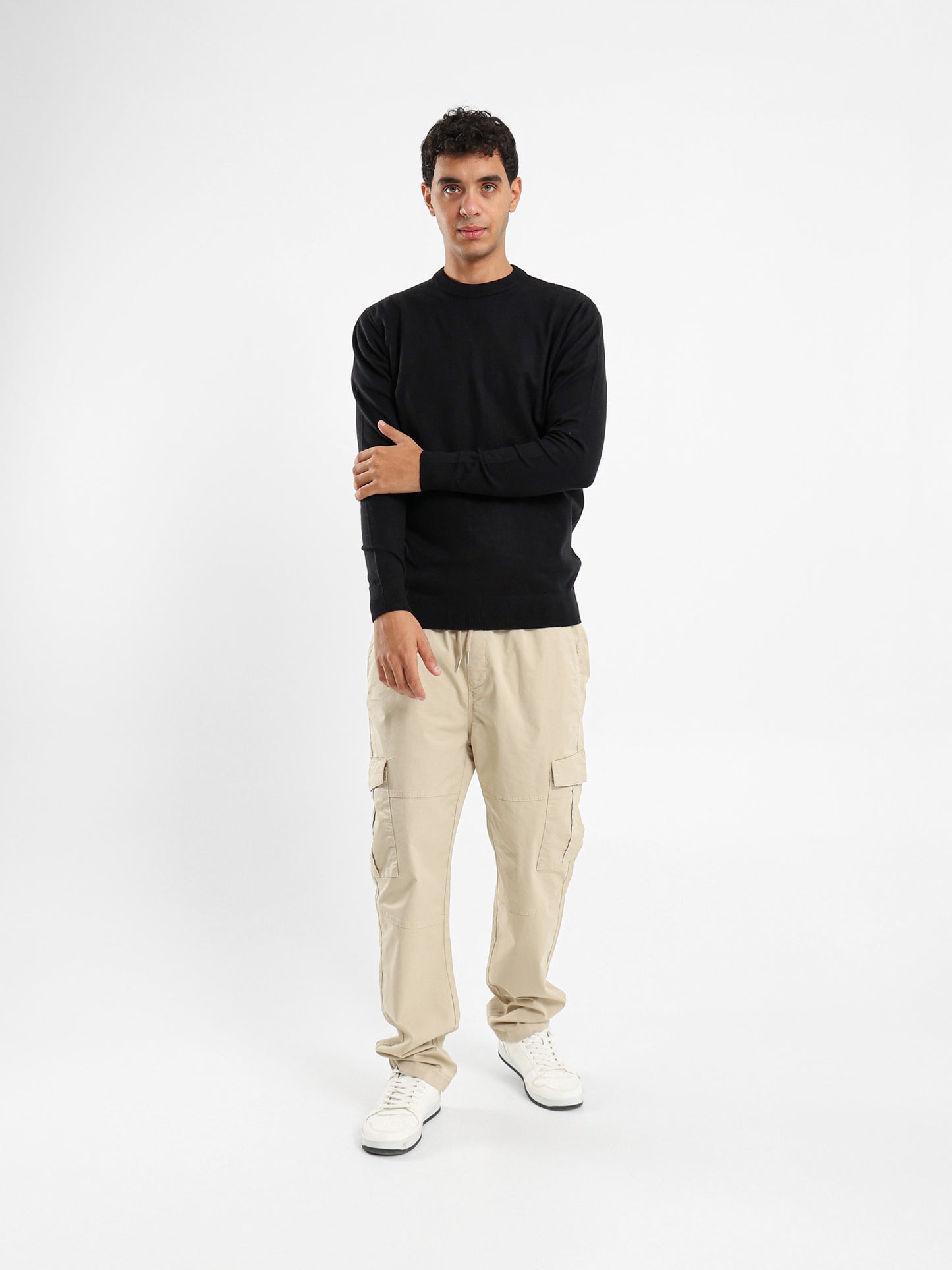 Slim Fit Moc Neck Pullover