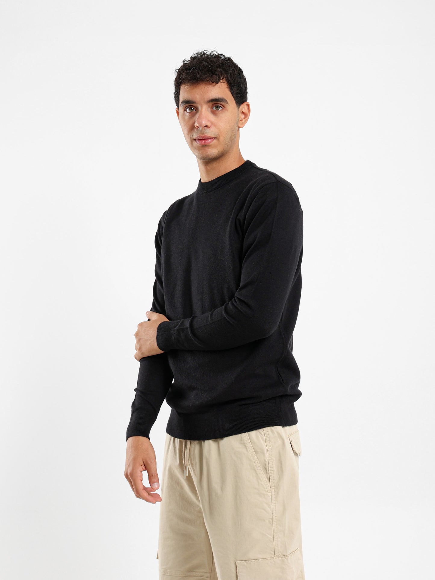 Slim Fit Moc Neck Pullover