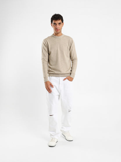 Slim Fit Moc Neck Pullover