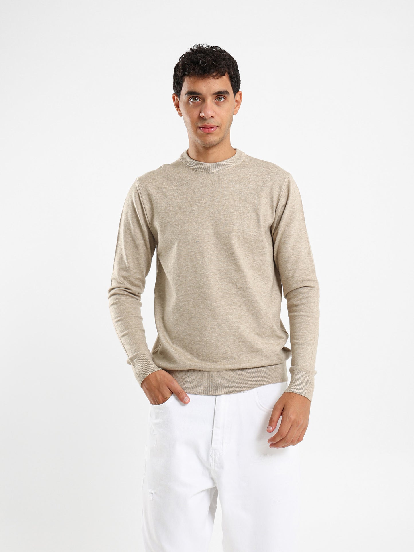 Slim Fit Moc Neck Pullover