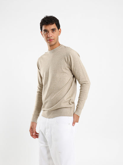 Slim Fit Moc Neck Pullover