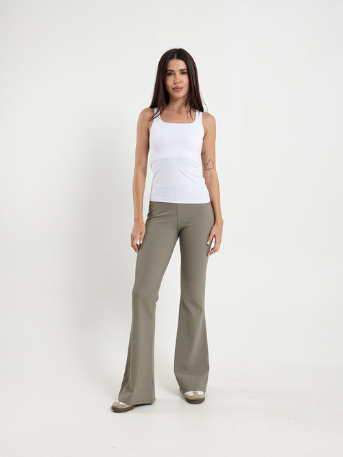 Ribbed Flared Pants