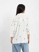 Heart Embroidered Shirt