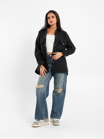 Soft Goukh Oversized Overshirt