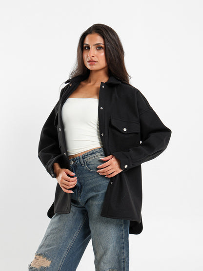 Soft Goukh Oversized Overshirt