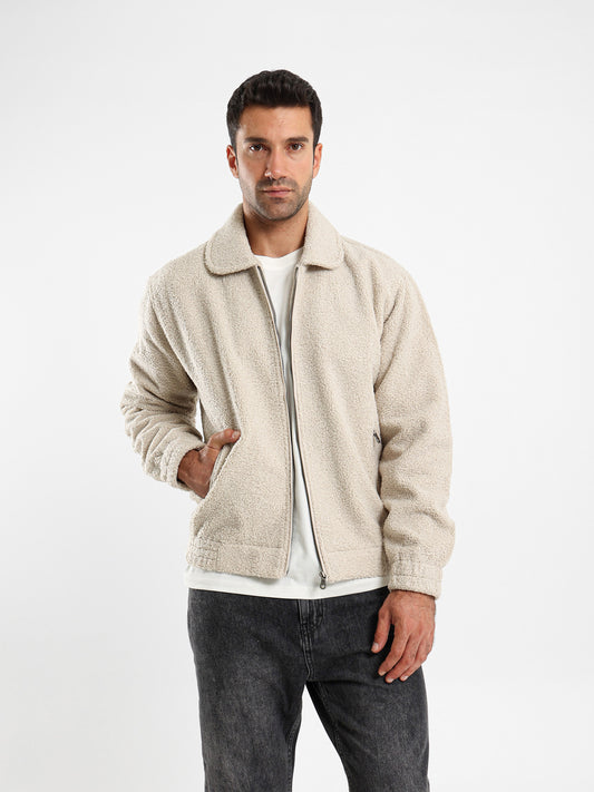 Regular Fit Teddy Jacket