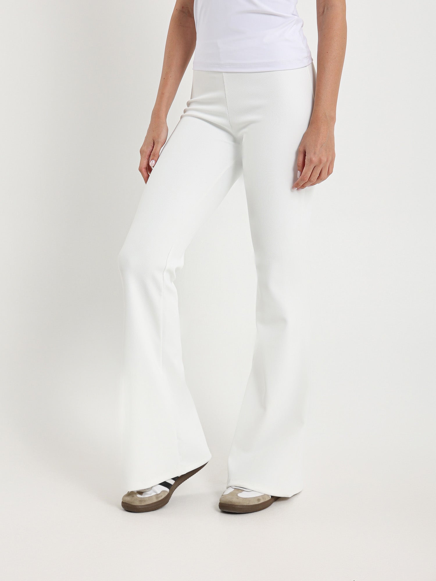 Ribbed Flared Pants